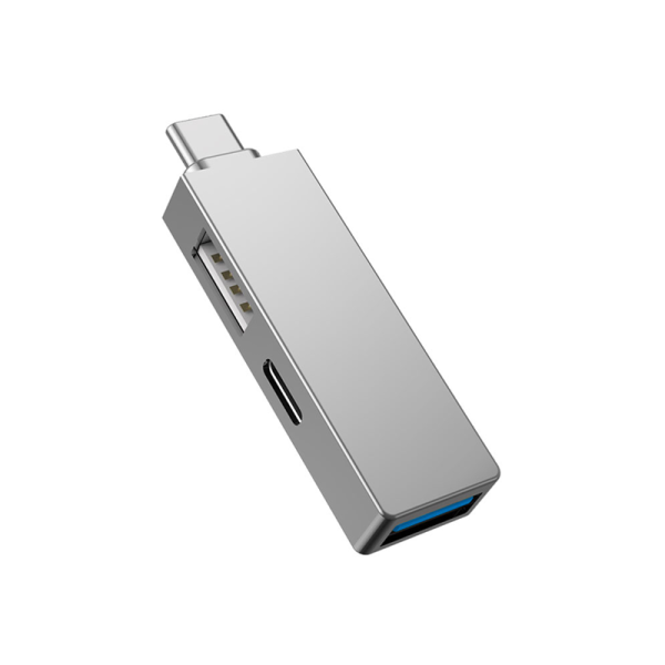 Wiwu T02 Pro USB Type-c HUB Unibody Desing / Zinc Alloy Csae