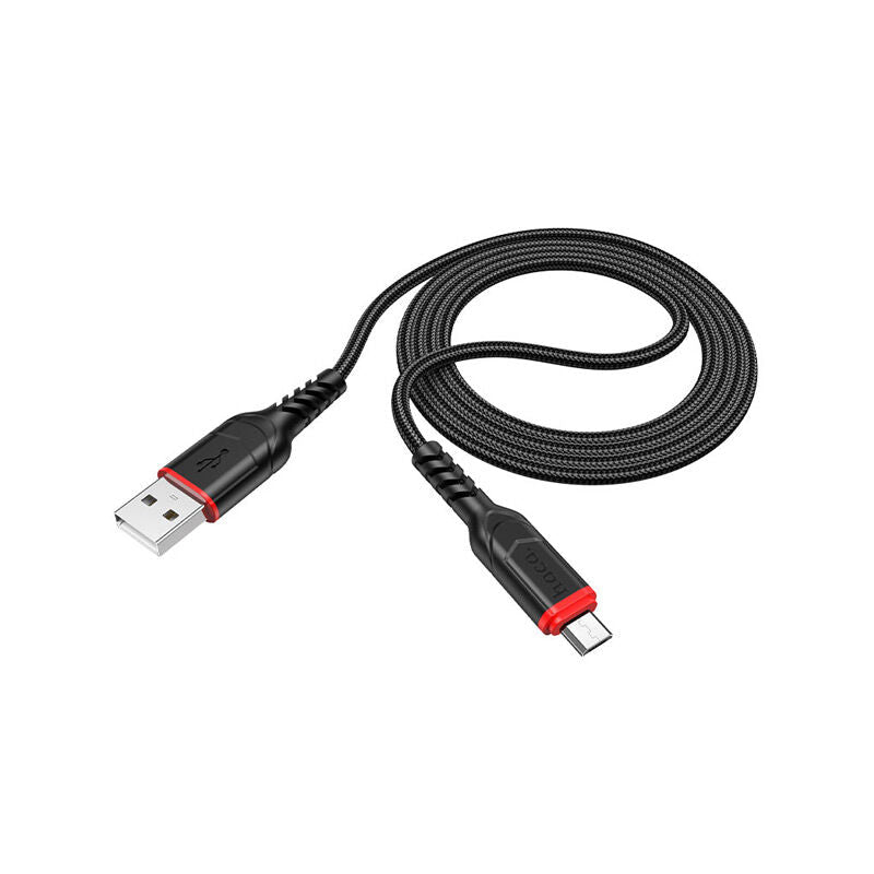 كابل شحن وبيانات HOCO مضاد للانحناء USB-A إلى MICRO 1M X59