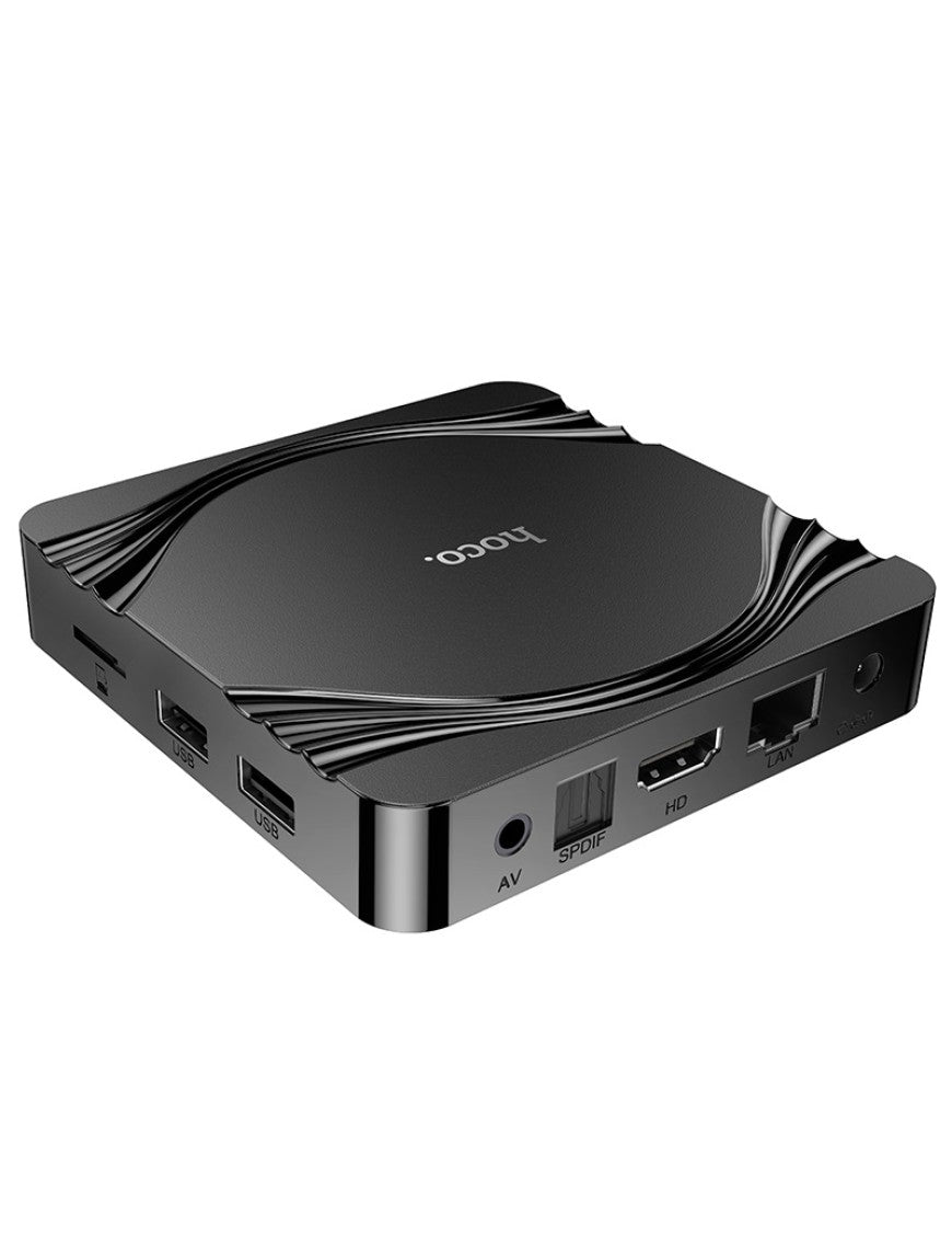 Hoco 4K Uhd Wifi Tv Box Ram4GB+Rom32GB DQ10 Black