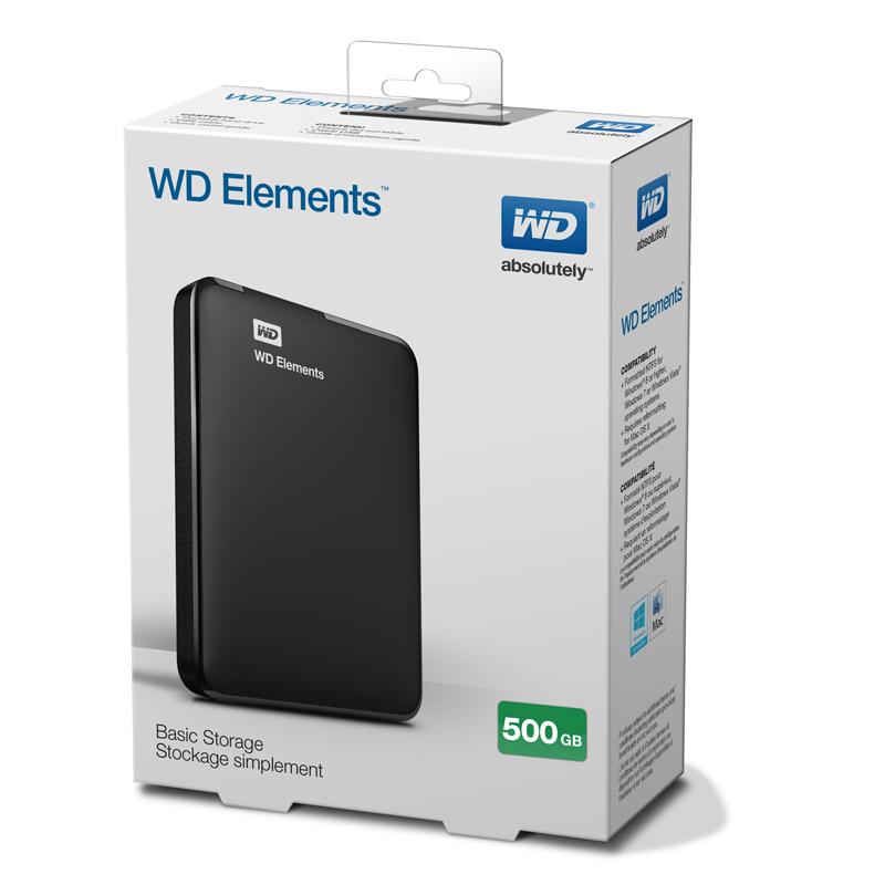 Gaming Hard WD Elements 500GB With Game