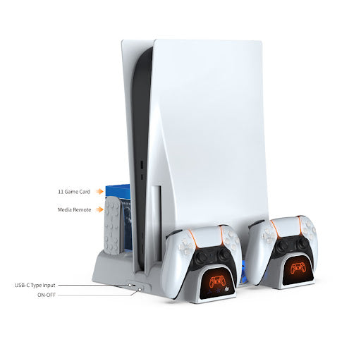 Dobe Multi-Function Cooling Charging Stand For PS-5 TP5-3532B
