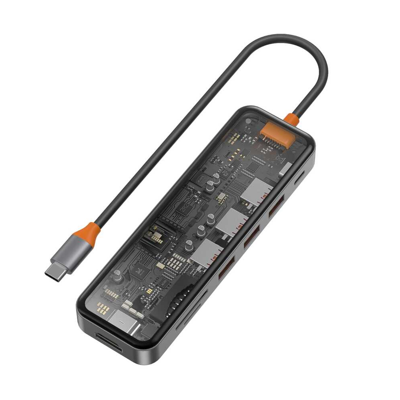 Wiwu Cyber HUB 7 IN 1 USB-C HUB - CB007 - Gray