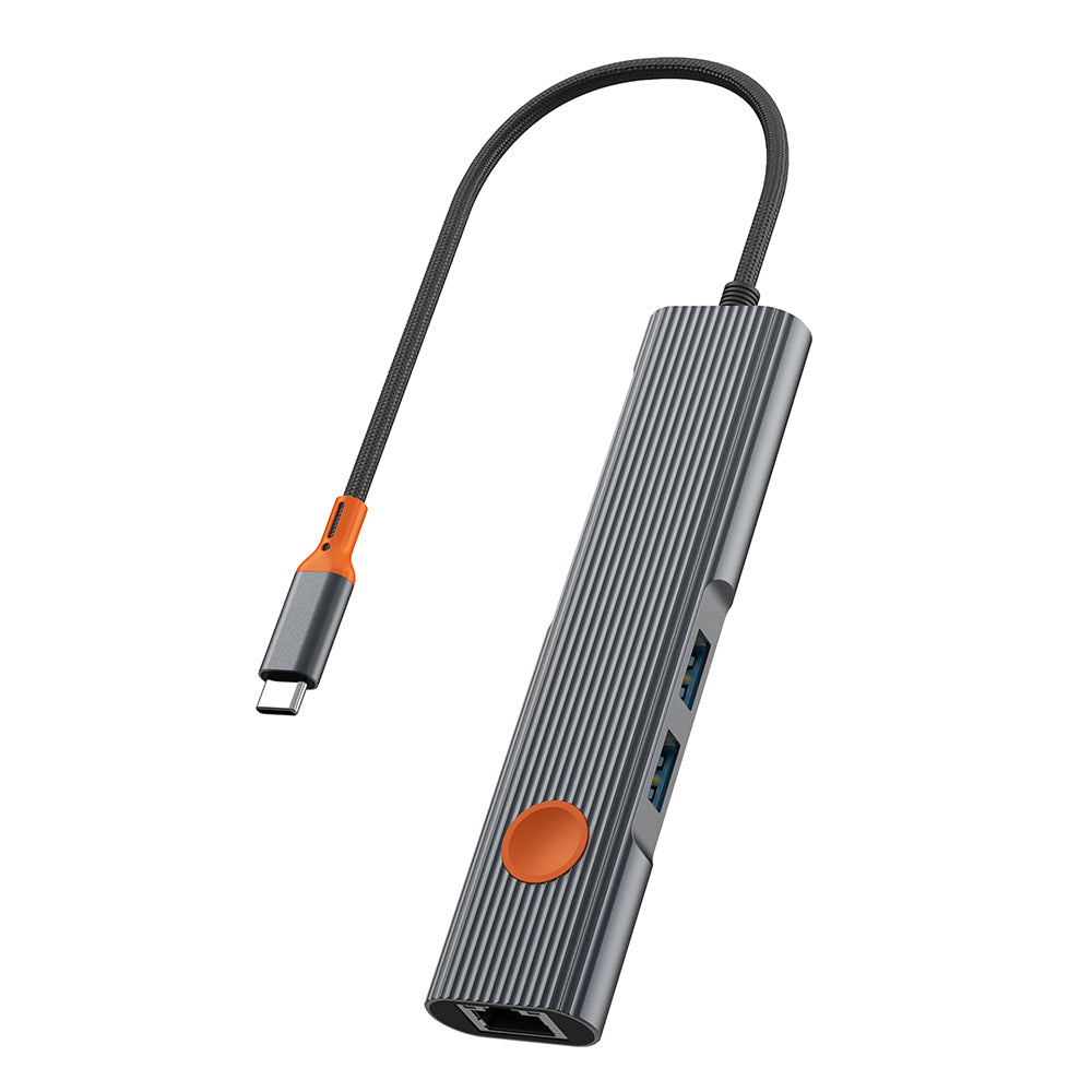 Wiwu Travel 5 IN 1 USB-C Hub WI-HB005 Gray