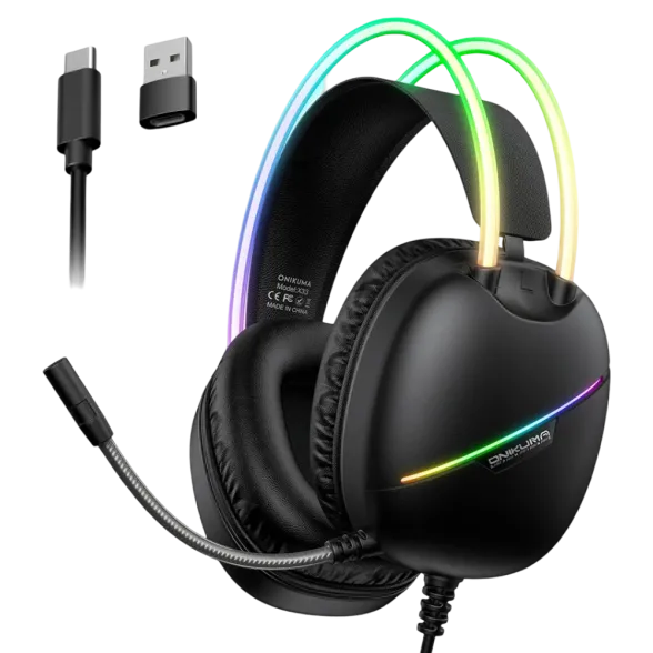 Onikuma Gaming Headset - X33 Black