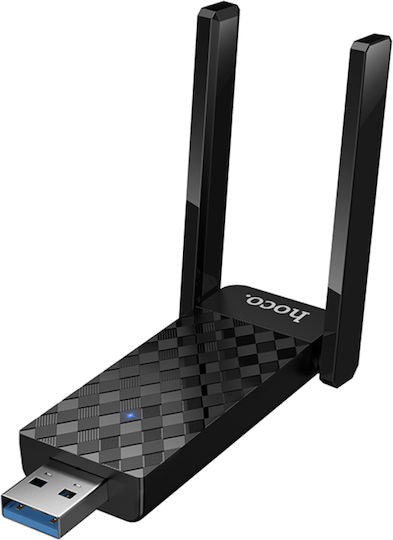 hoco Plug And Play Dual-Band USB Wireless Netwark Card HI34 Black