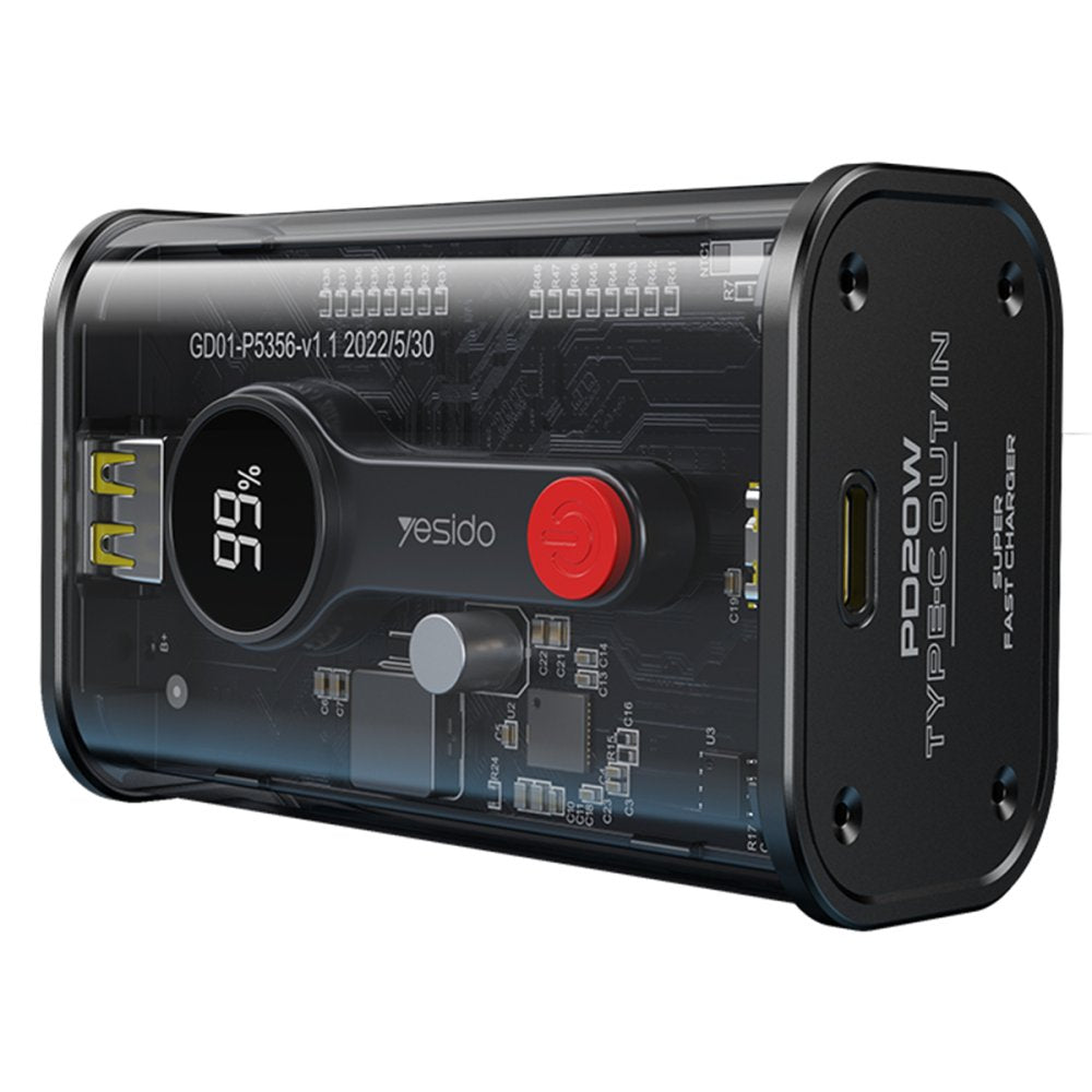 Yesido Power Bank LED Indicator PD 20W Fast Charging YP35