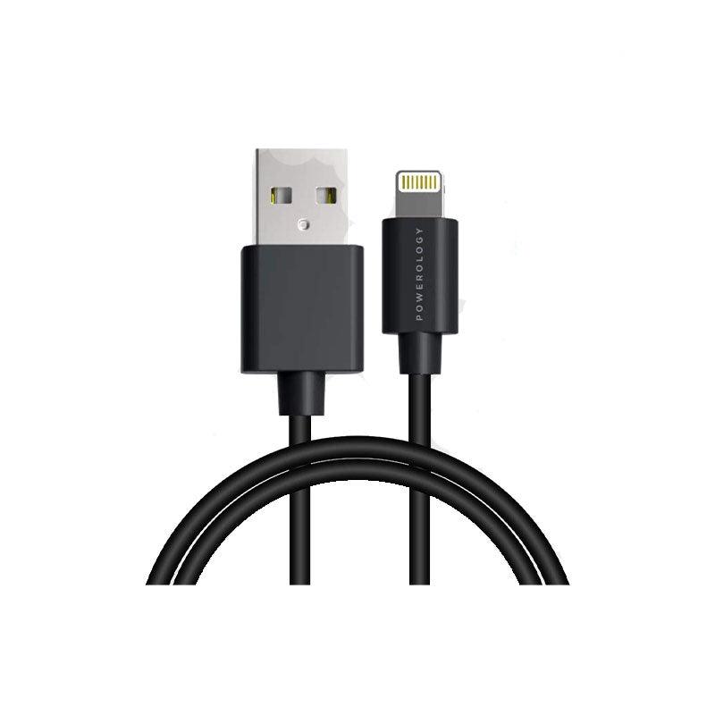 POWEROLOGY _CABLE LIGHTNING_BLACK_ DATA & FAST CHARGE 3M