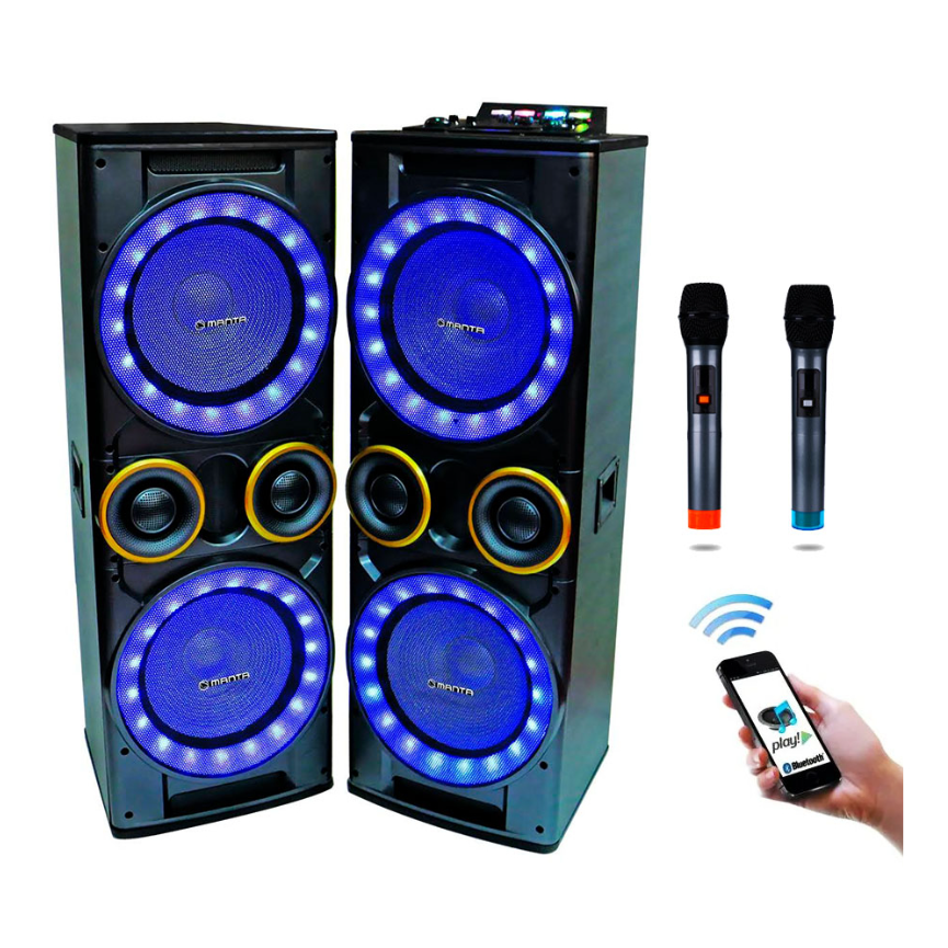 نظام مكبر صوت احترافي للحفلات من ميريندي مقاس 12 بوصة*2 MRD-1212M 