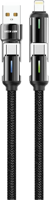 Green Lion 4 IN 1 Braided Cable 60W 1.2m