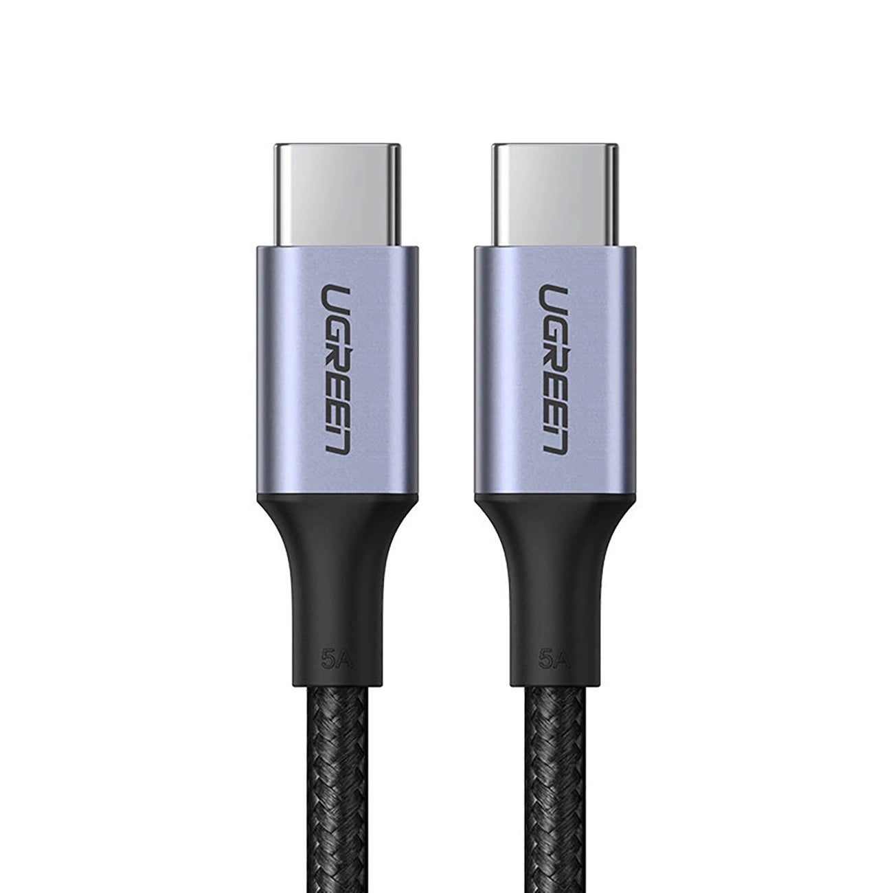 Ugreen USB-C TO USB-C PD Fast Chaeging Cable Braided 100W 1.5m - Space Gray