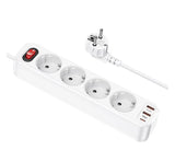 Hoco Multifunctional Safety Socket 3USB + 4BIT 4000W 1.8M NS1
