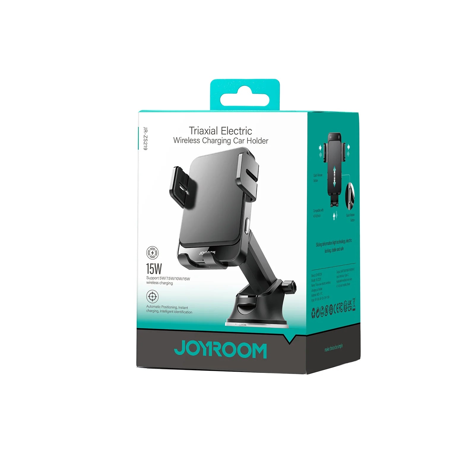 Joyroom Triaxial Electric Wireless Charging Car Holder - JR-ZS219
