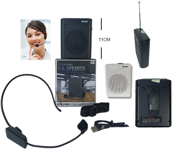 Brodu Wired Microphone Professional P.A Speaker BTS-1385