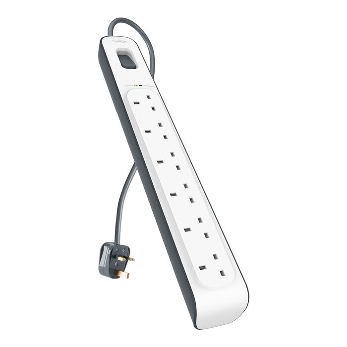 Belkin Surge Master 6 Outlet Strip 2m