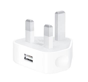 شاحن حائط من نيويورك سريع الشحن مع كابل USB-A إلى Lightning - أبيض