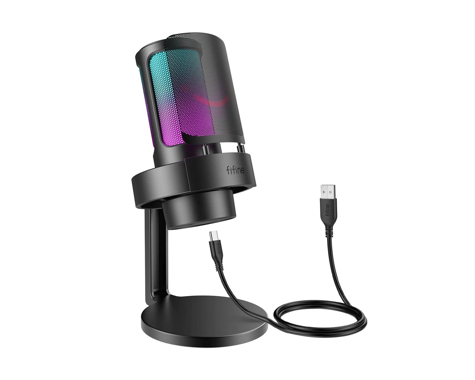AMPLIGAME FIFINE RGB MIC SERIES A8