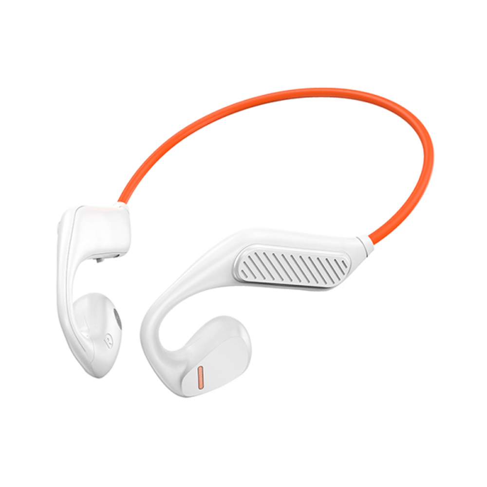 Wiwu Q1 Air Conduction Wireless Headset 6H - White AND Orange