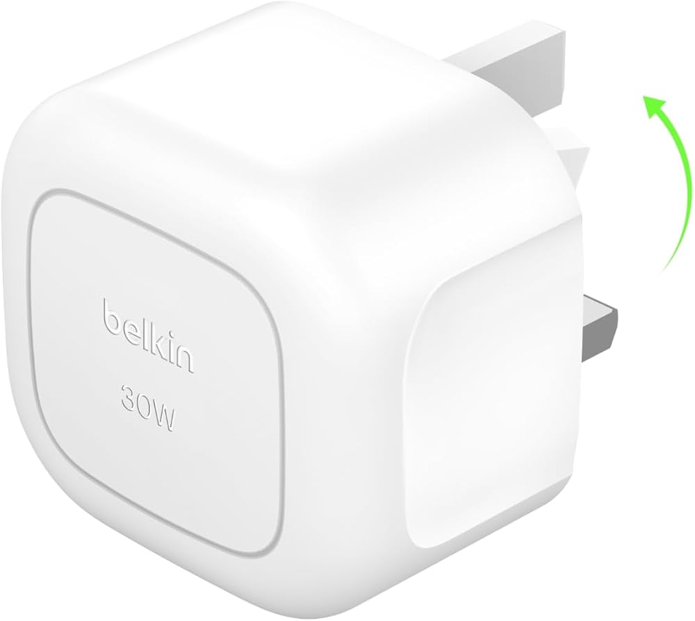 Belkin BoostChare Compact USB-C Wall Charger 30W -White