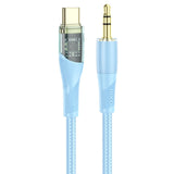Hoco Transparent Discover Edition Audio Conversion Cable Aux TO Typ-C 1M UPA25