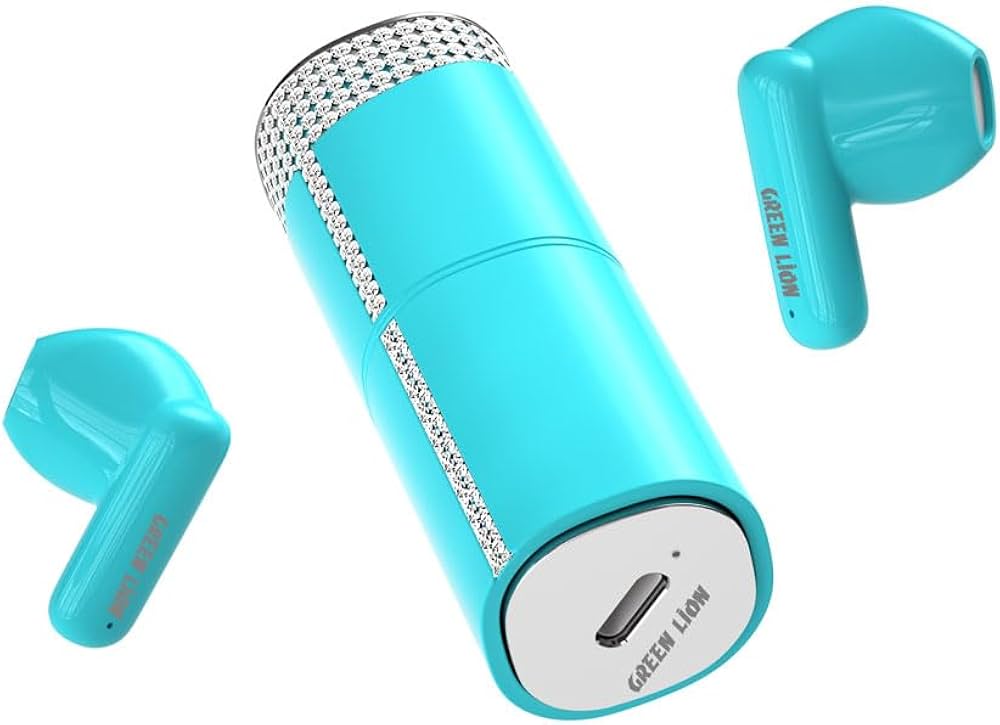 Green Lion Lipstick Ture Wireless Earbuds - Blue