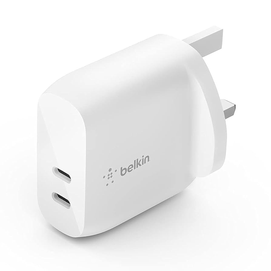 Belkin Boost Chare Pro Dual USB-C Wall Charger With PPS 60W