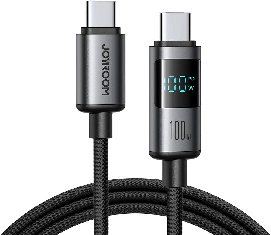 Joyroom 90* Fast Charging Data Cable Type-c to Type-c 60W 1.2m S-A56 - Black