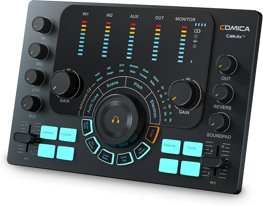 Comica Professional Audio Equipment ADCaster - C2 Black