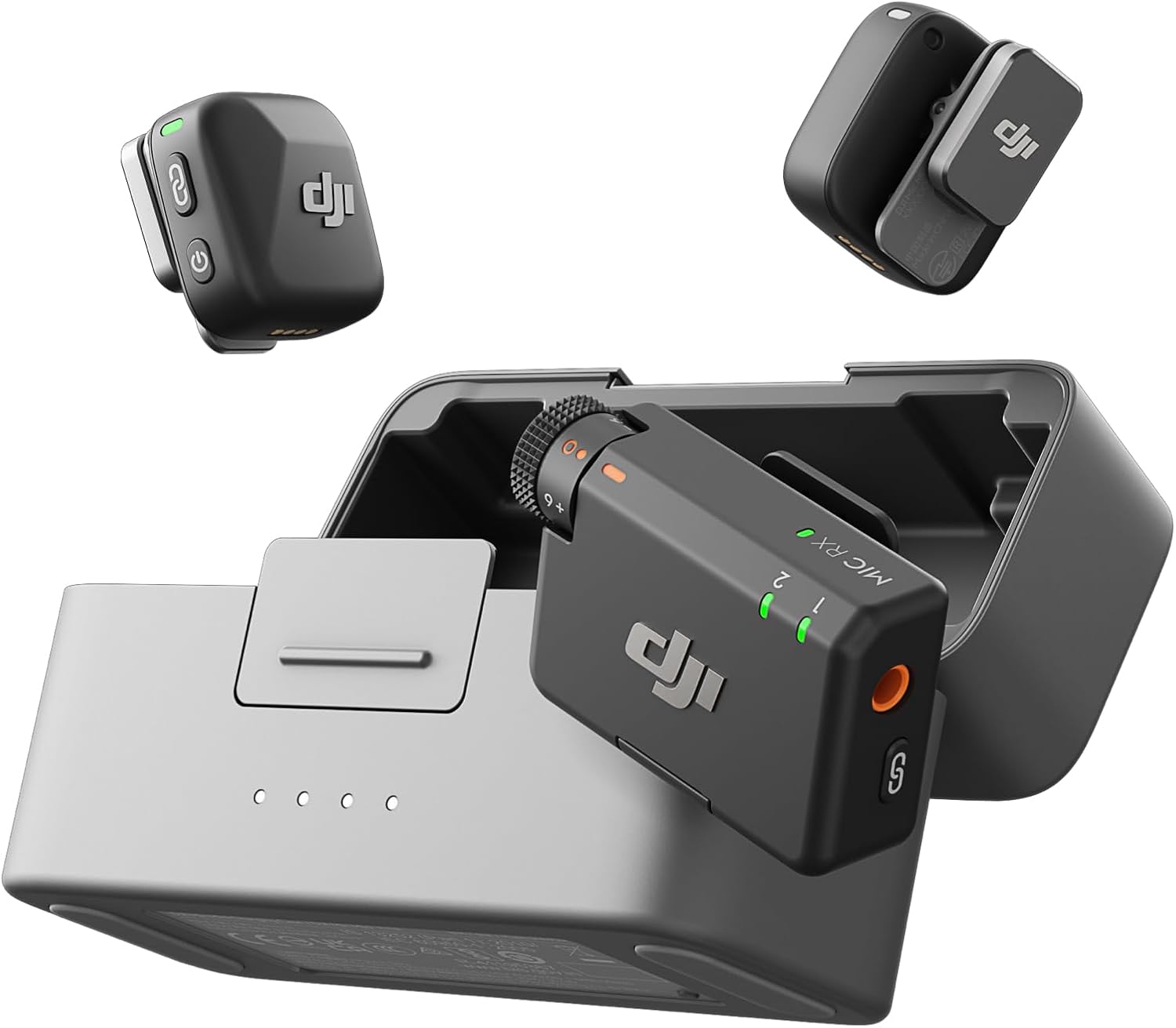 Dji Mic Mini wireless Microphone Sans Fil (2TX+1RX) Charging Case