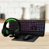 Porodo Gaming 4 IN 1 Starter Kit Keyboard With Rainbow Lightning PDX213