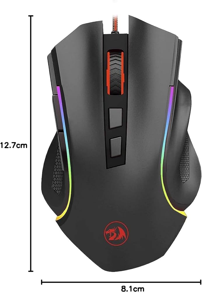 Redragon Griffin Wired Gaming Mouse 7.200DPI M607 - Black