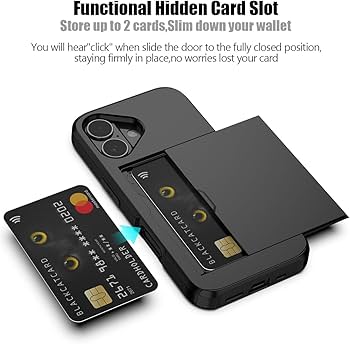 Magnetic Ultra Slim Selfie Holder Hidden Card Layer HS-017 PURPIE
