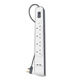 Belkin Surge Master 2m Surge Protector Socket -