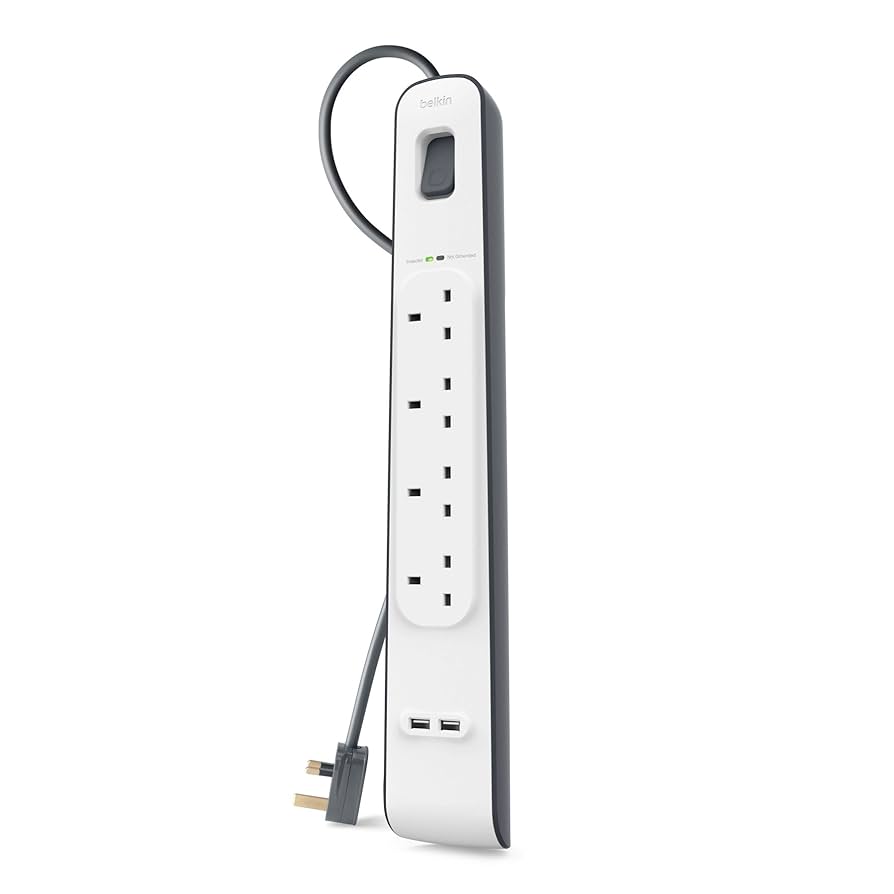 Belkin Surge Master 2m Surge Protector Socket -