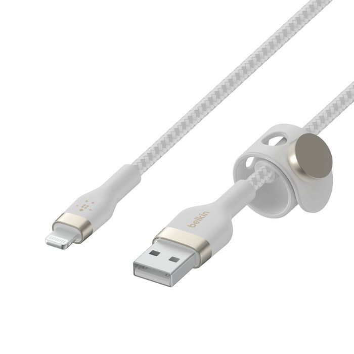 belkin Boost Charge Pro Flex USB-A Cable With Lightning Connector 3m