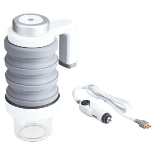 Green Lion Foldable Car Electric Kettel 600Mah - White