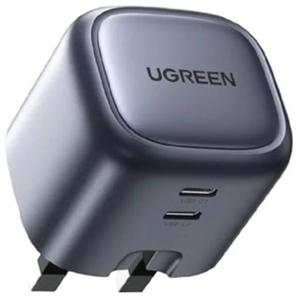 Ugreen Nexode Dual USB-C Gan Fast Charger 45W -Space Gray