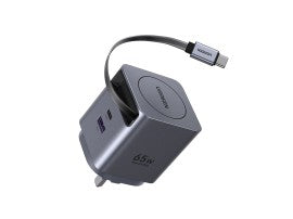 Ugreen Nexode Pro Gan Fast Charger 65W With Retractable Cable 1m
