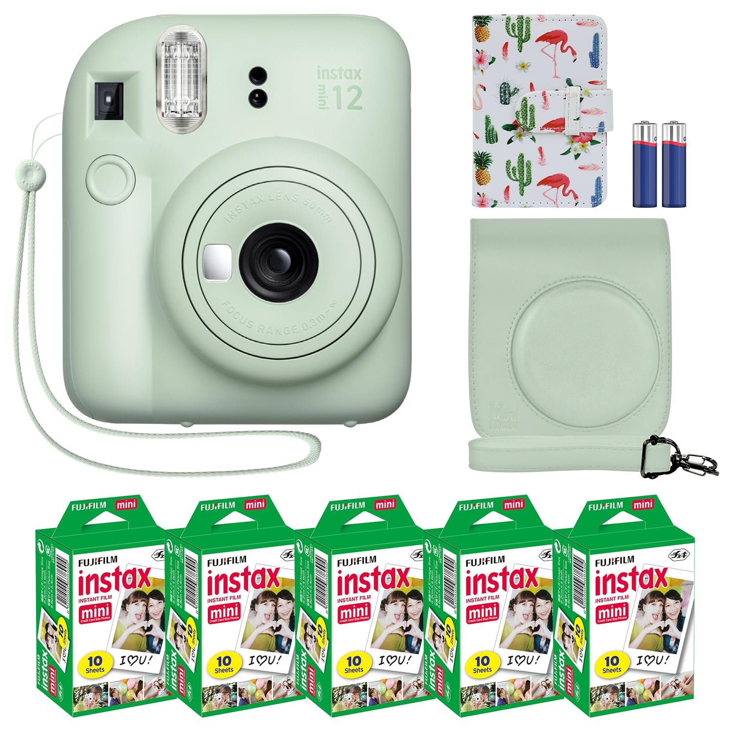 FujiFilm Instax mini 12 With Accessory Kit Mint Green