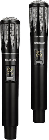 Green Lion Wireless Dual Mic Cordless Microphone  80m - Black
