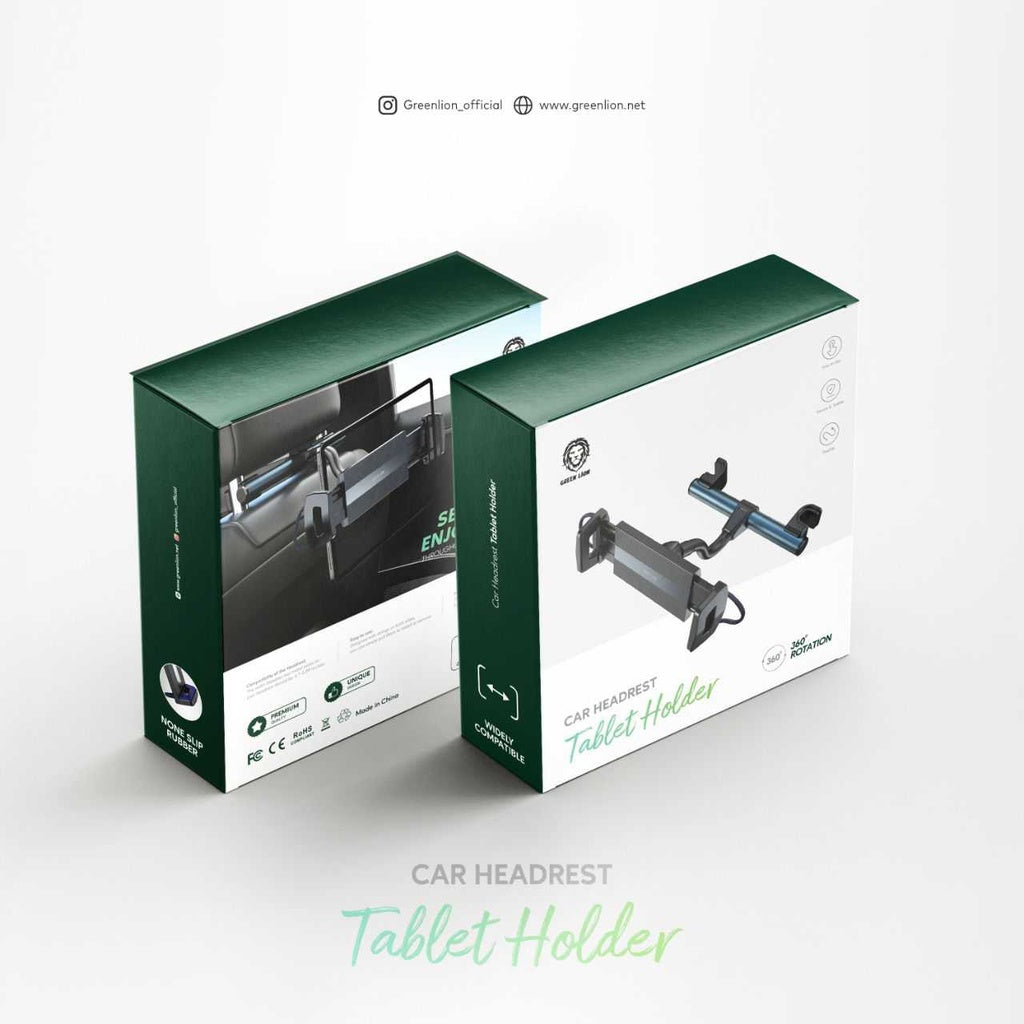Green Lion Car Headrest & Tablet Holder