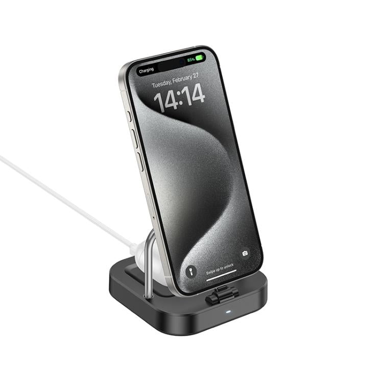 Hoco 2-in-1 Wireless Charging Detachable Desk Stand 5W-CQ16B Black