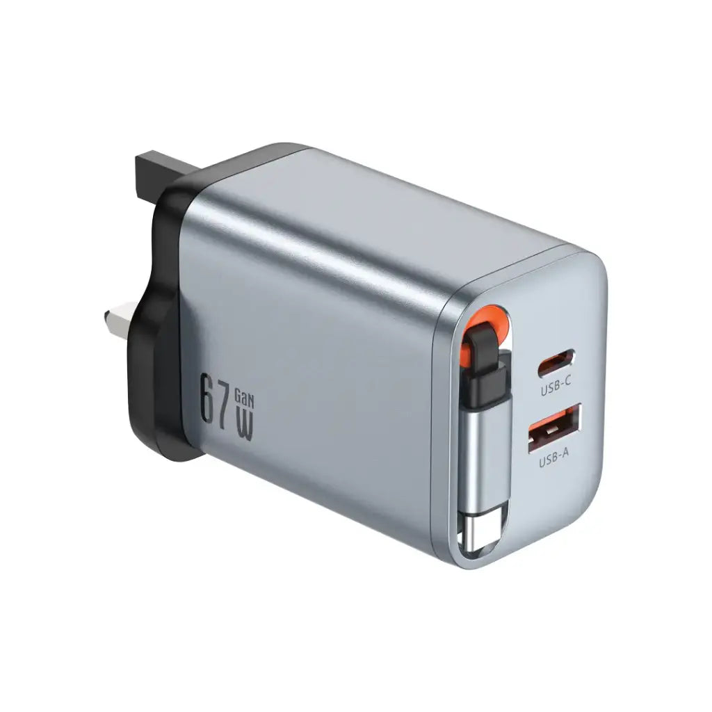 Green Lion GanPremium UK PLUG / 2 PORTS 40W