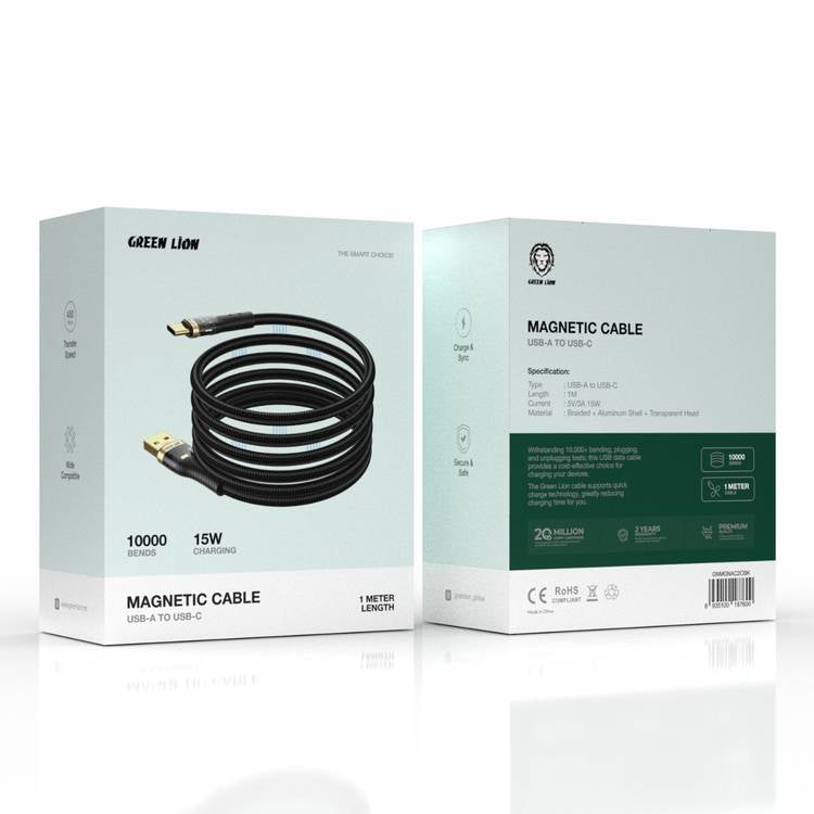 Green Lion Magnetic Cable USB-A TO USB-C 15W 1m