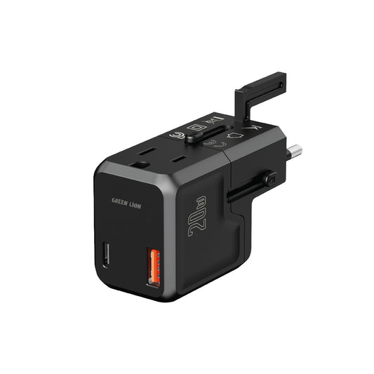 Green Lion Mini Travel Adapter PD 20W Fast Charging Max 2500W