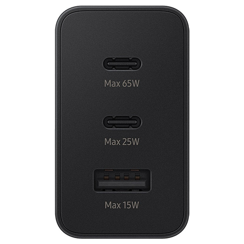 Samsung 65W Power Adapter Trio USB-C x 2Prot / 1USB-A 2 Pin - Orginal