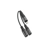 Green Lion 2 in 1 Audio & Chargeing Splitter Adapter Lightning to Lightning Charging + Audio