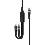 Green Lion 2 IN 1 Transparent Fast Charging Cable 100W 1.2m