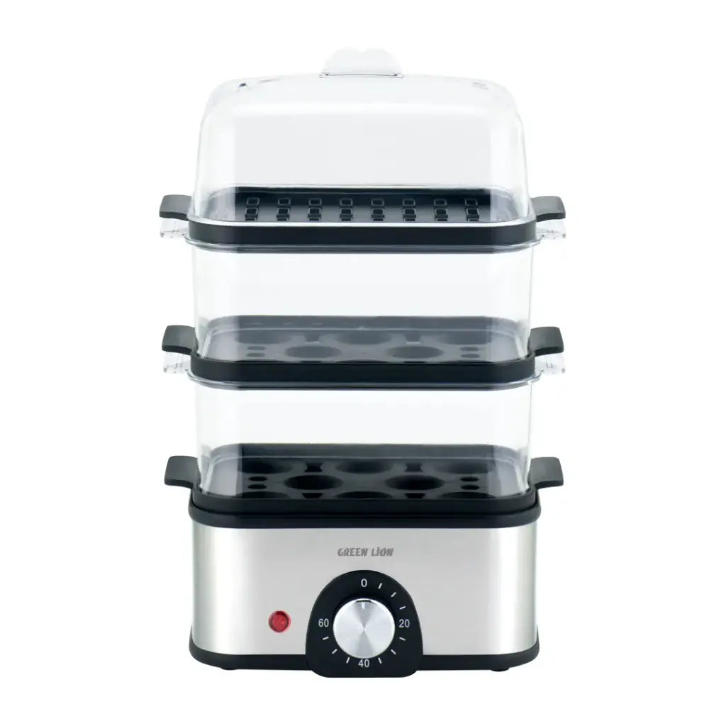 Green Lion 3-Tier Egg Cooker Egg/Vegetable Steamer 500W