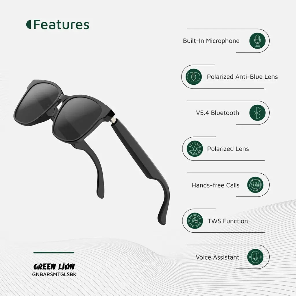 Green Lion Barcelona Smart Glasses UV400