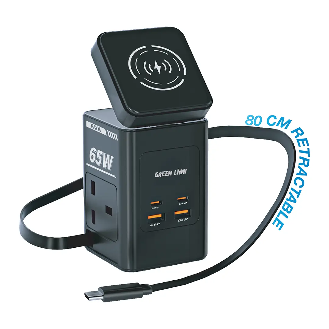 Green Lion Gan 65W Multi-Port Travel Adapter